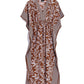 Casablanca Maxi Butterfly Caftan in color Cacao