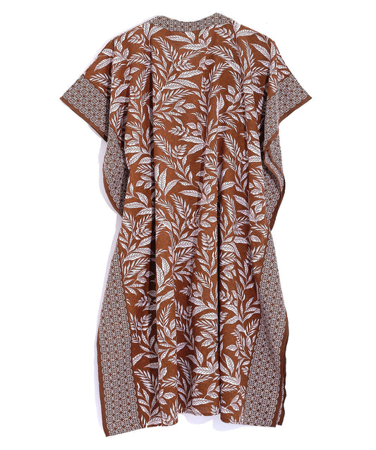 Casablanca Maxi Butterfly Caftan in color Cacao