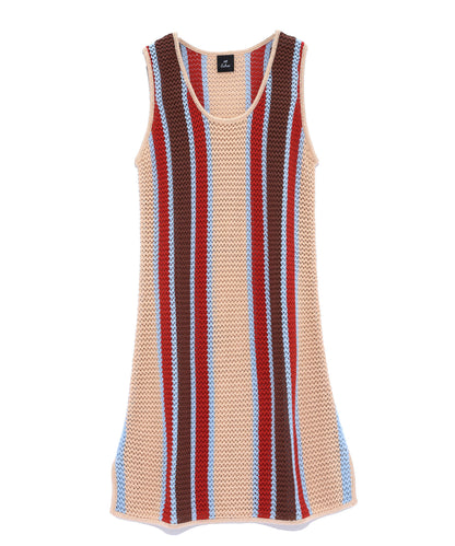 Adirondack Stripe Dress in color Sand