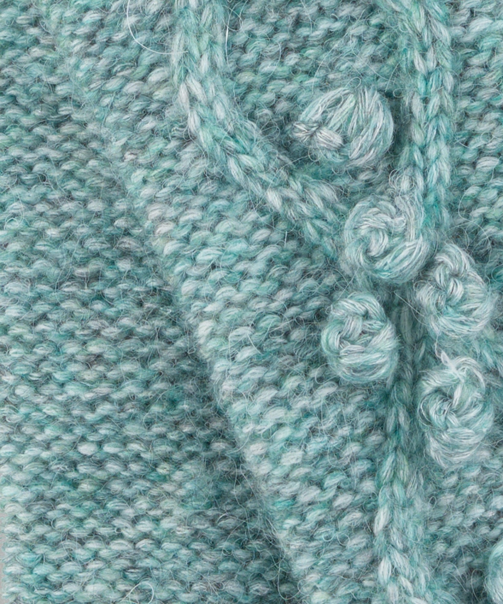 Argyle Textured Arm Warmer in color Jade Mint