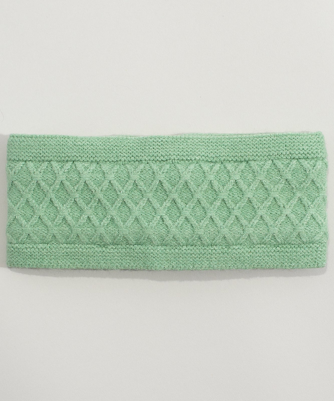Diamond Cable Headband in color Jade Mint