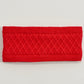 Diamond Cable Headband in color Cherry Red