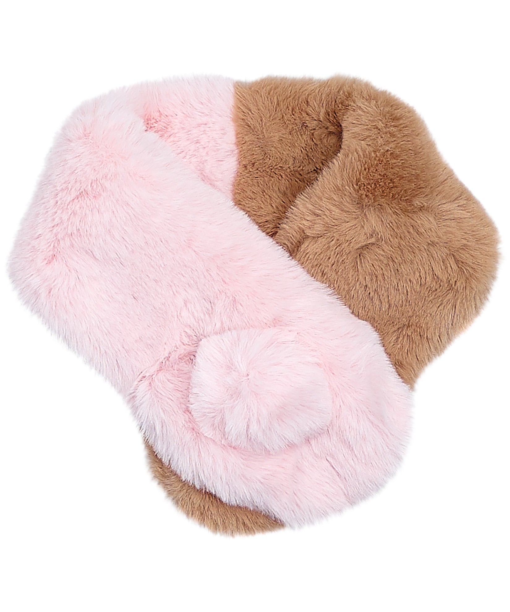 Neck Warmer Pull-through With Pom in color Blush