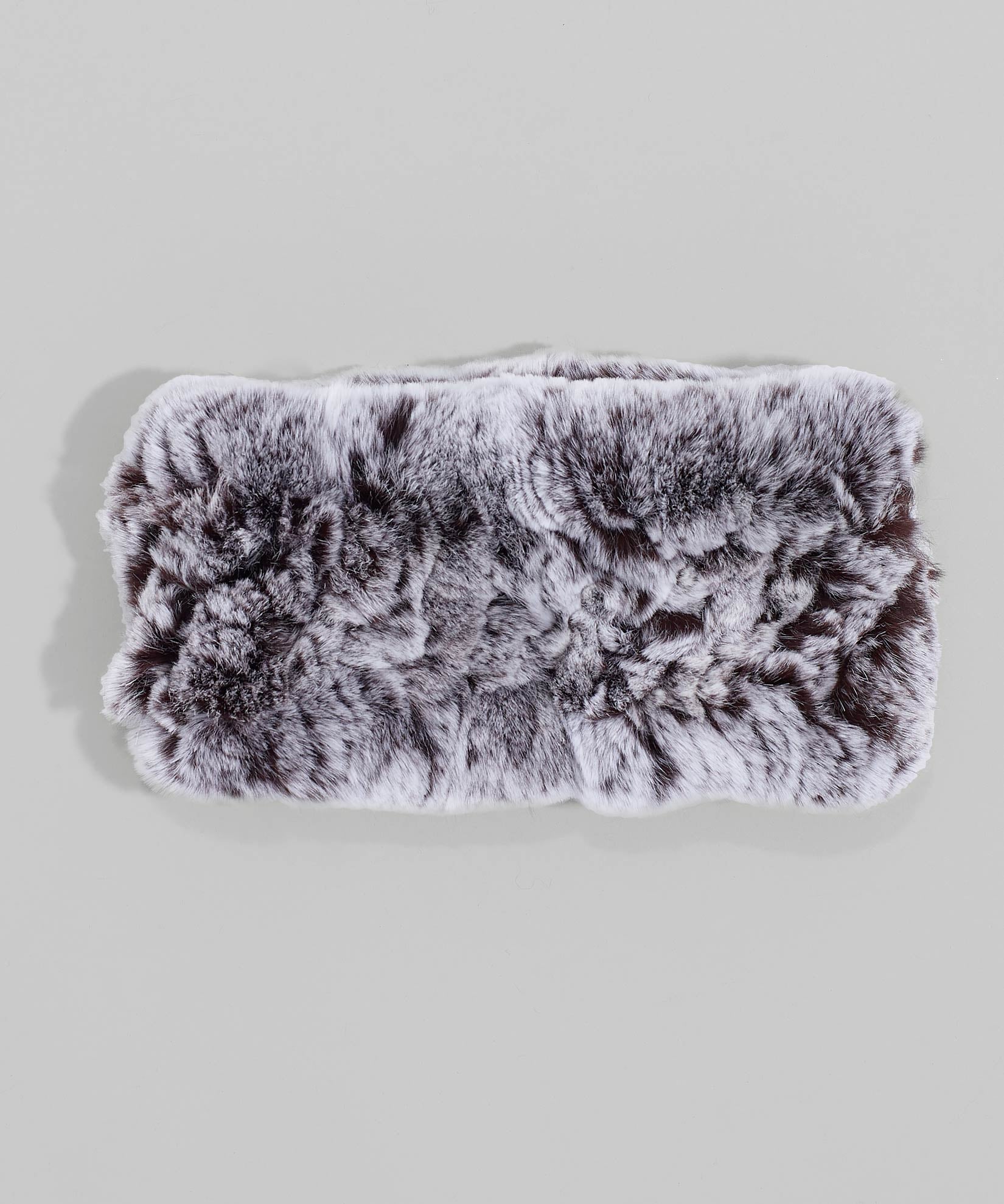 Fur Headband Neckwarmer in color Fig