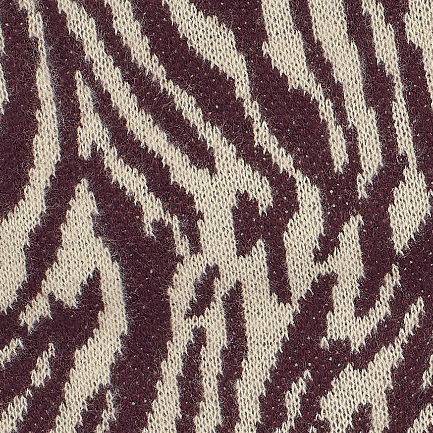 Tiger Jacquard Muffler in color Oatmeal