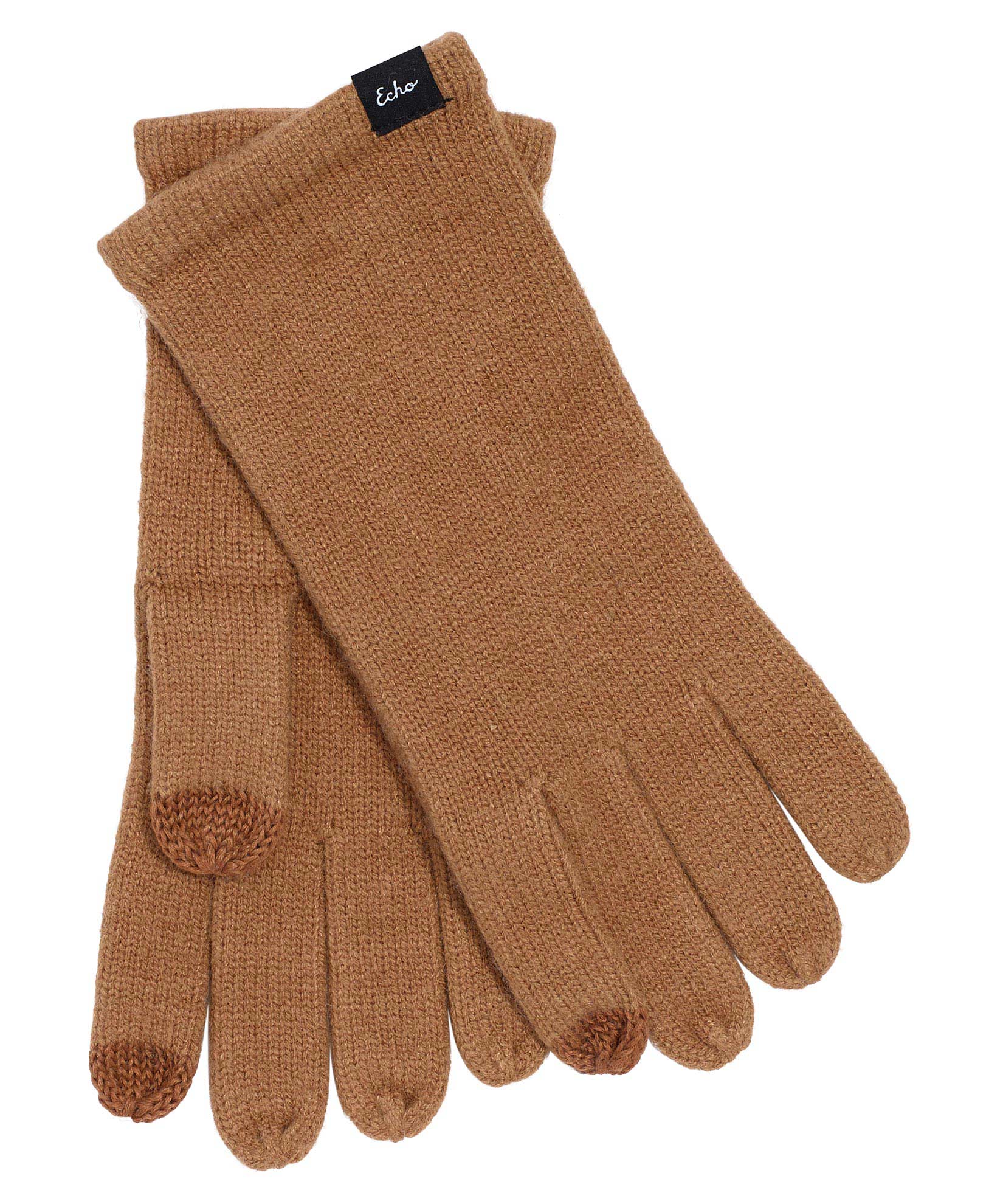 Echo Knit Touch Glove in color Camel