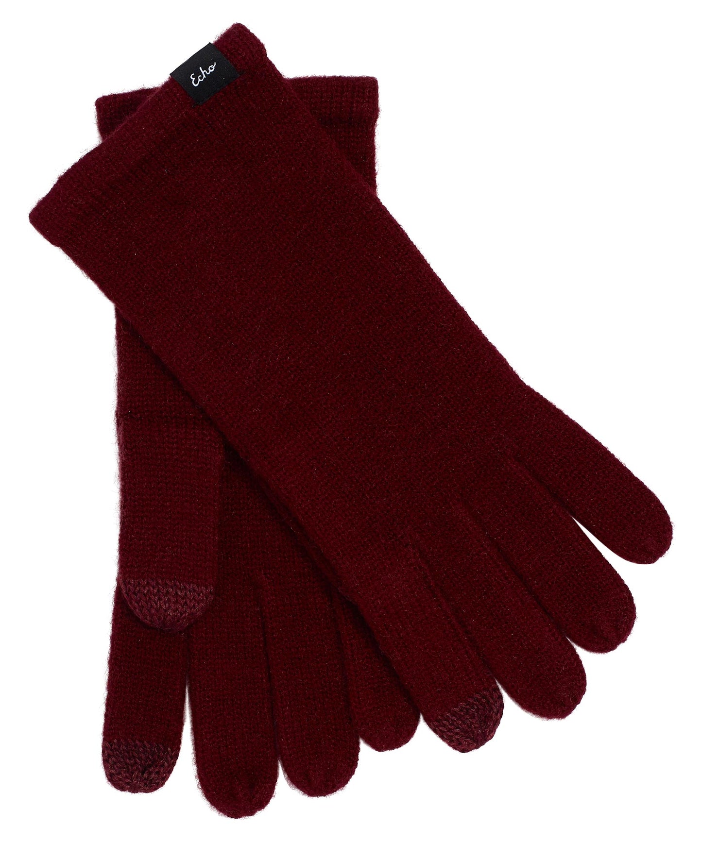Echo Knit Touch Glove in color Garnet