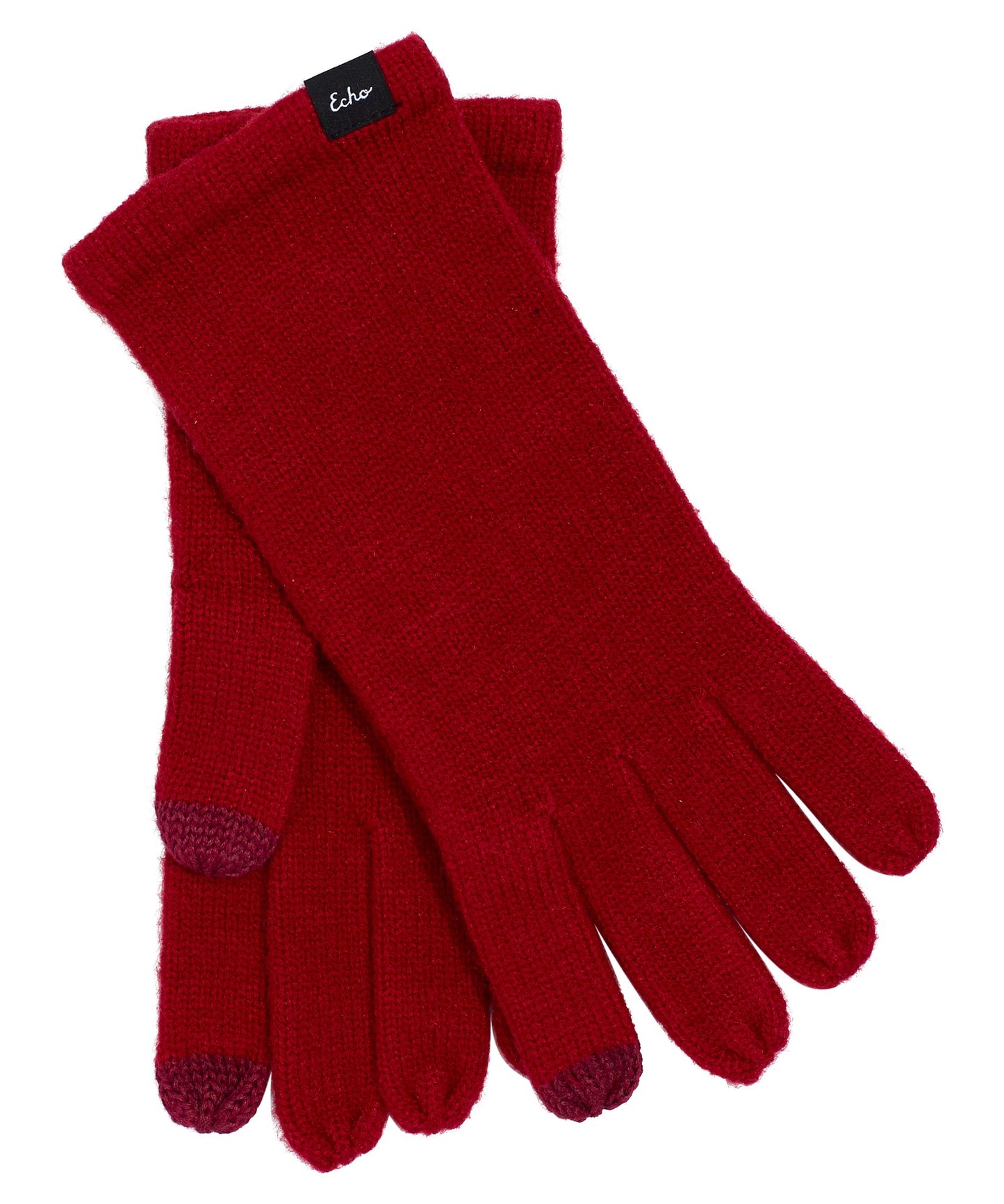 Echo Knit Touch Glove in color Ruby Red