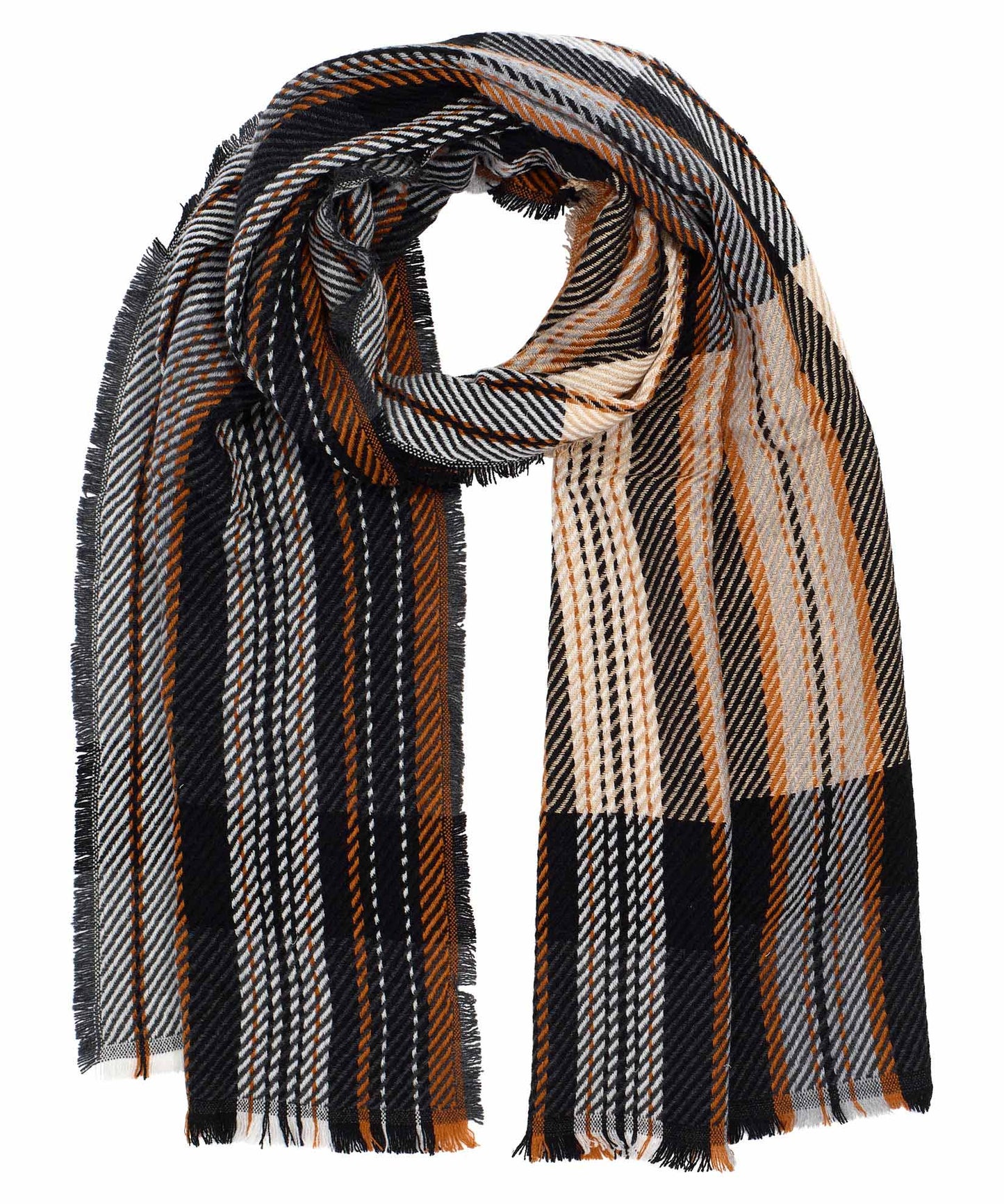 Exploded Twill Scarf in color Black