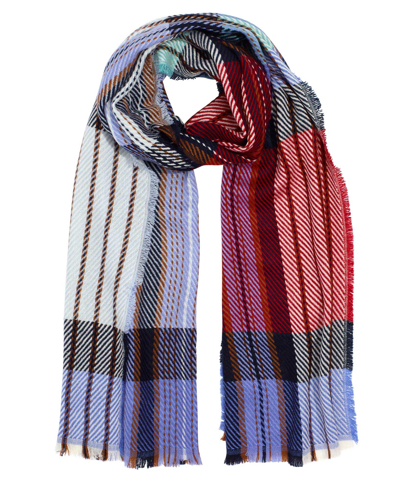 Exploded Twill Scarf in color Echo Navy