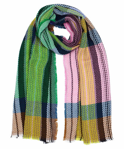 Exploded Twill Scarf in color Multi