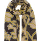 Graphic Floral Jacquard Scarf in color Frappe