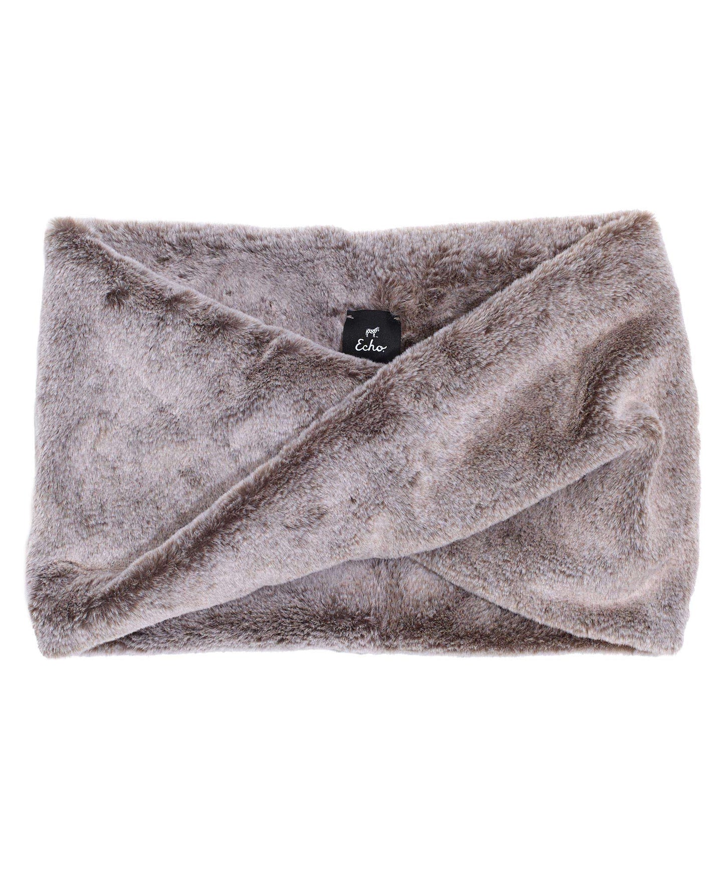 Frosty Faux Fur Loop in color Taupe