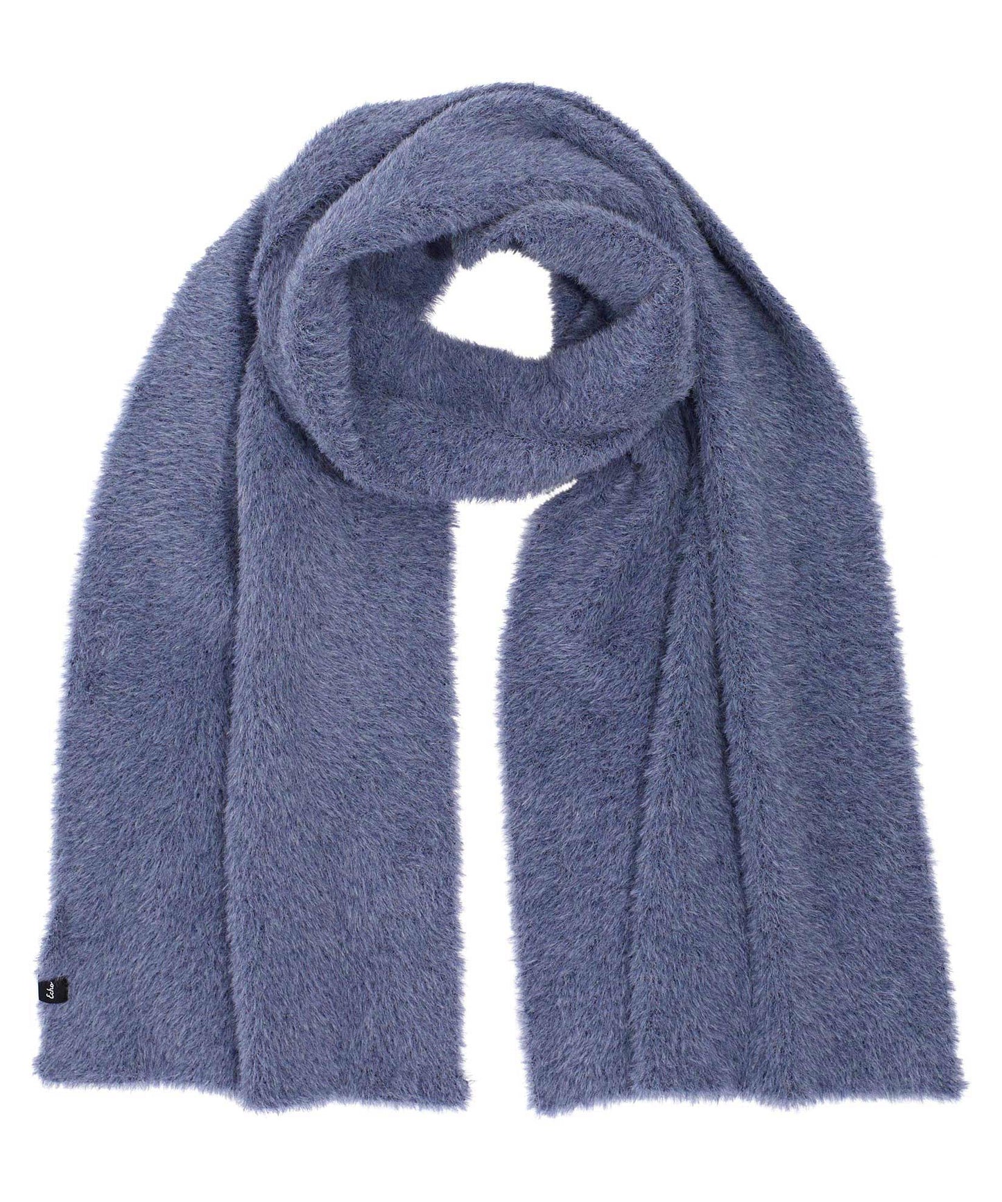Brushed Furry Scarf in color Navy