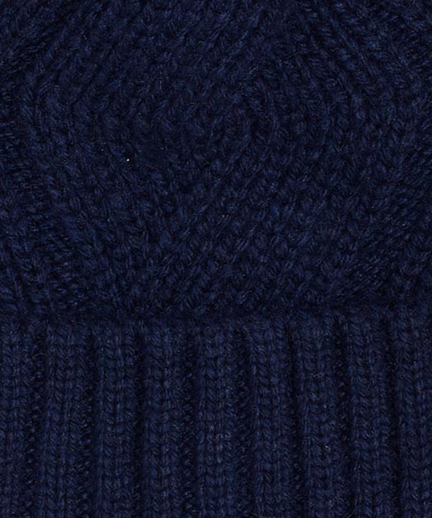 Recycled Cable Hat in color Navy