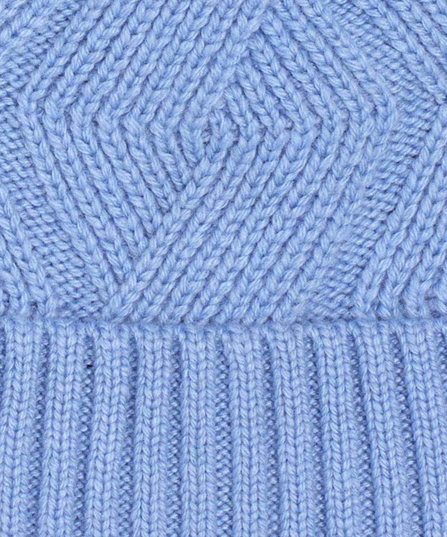 Recycled Cable Hat in color Blue Sky