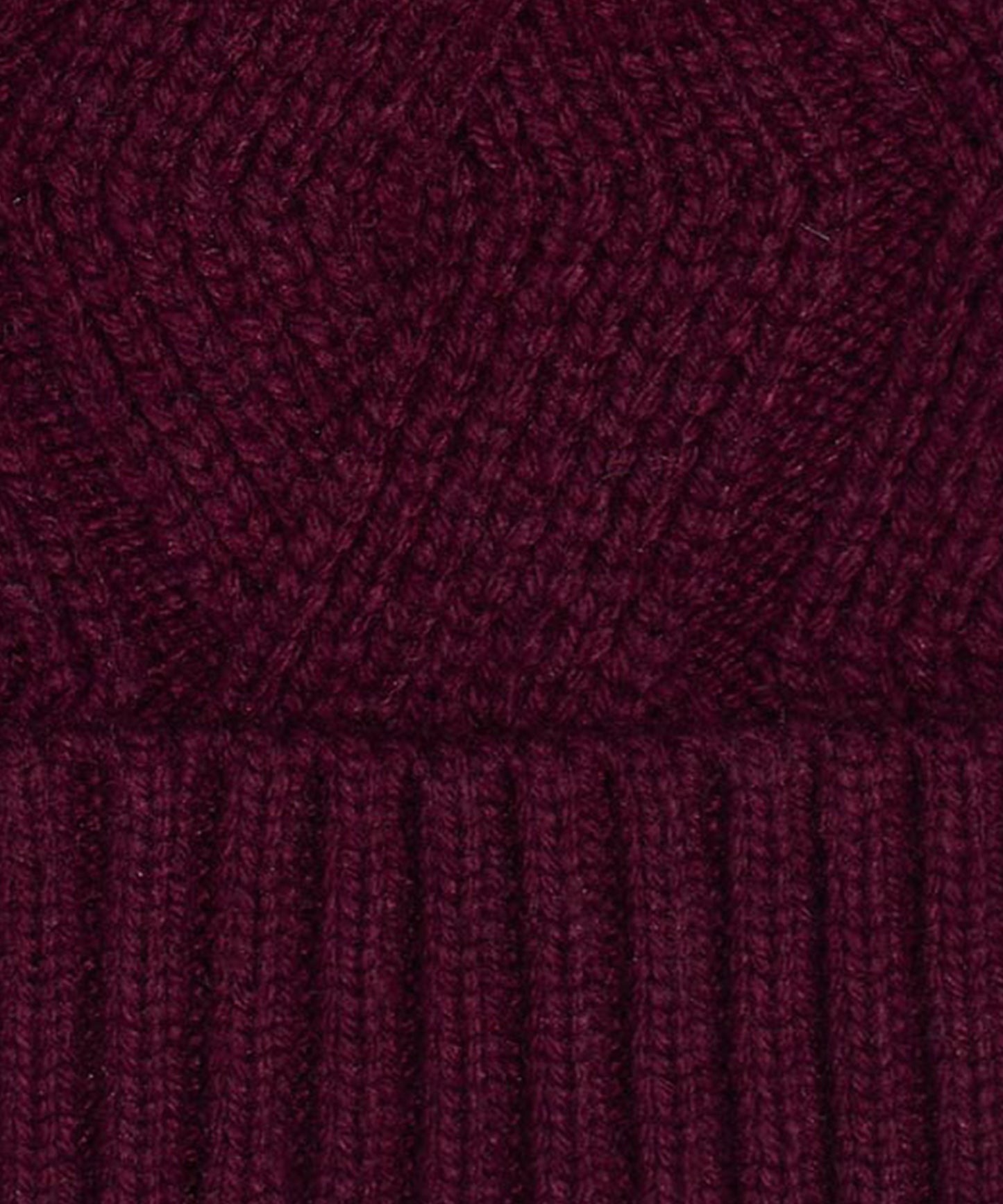 Recycled Cable Hat in color Garnet