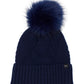Recycled Cable Hat in color Navy