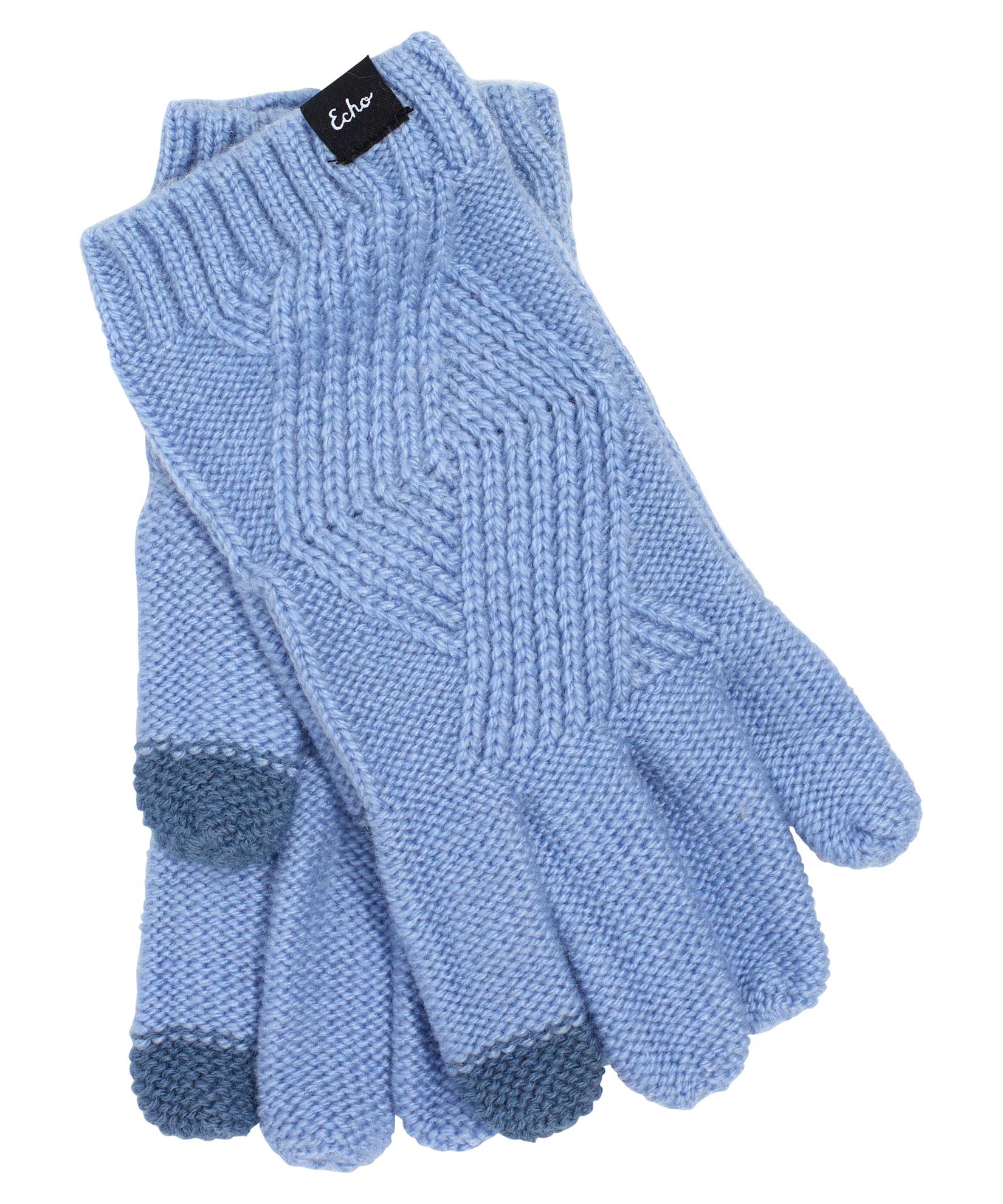 Recycled Cable Glove in color Blue Sky