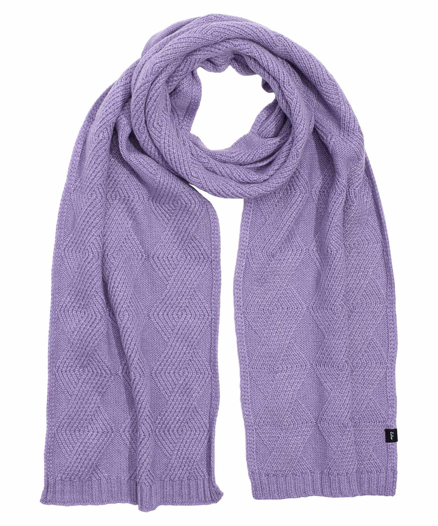 Recycled Cable Scarf in color Iris