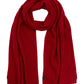 Recycled Cable Scarf in color Ruby Red