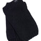 Recycled Cable Fingerless Glove in color Black