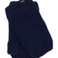 Recycled Cable Fingerless Glove in color Navy
