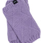 Recycled Cable Fingerless Glove in color Iris