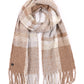 Boucle Plaid Scarf in color Oatmeal
