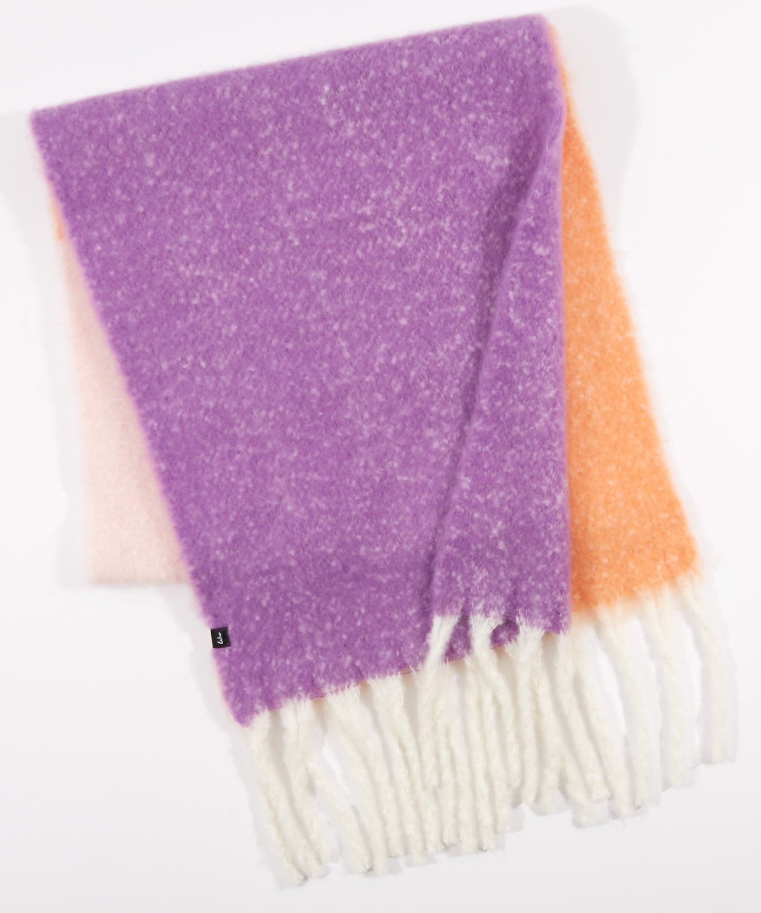 Brushed Blocked Scarf in color Amethyst