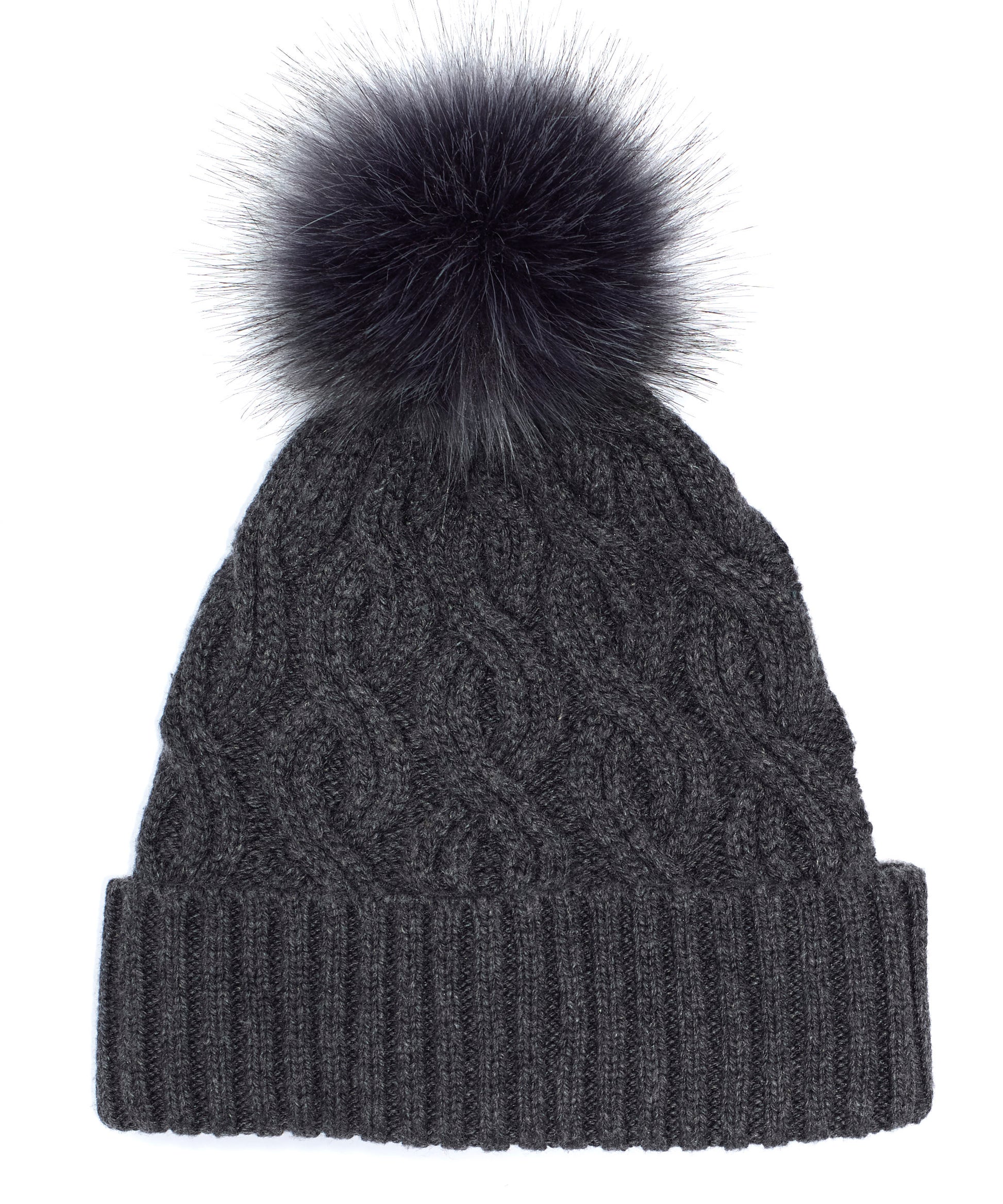 Recycled Pom Hat in color Charcoal