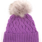 Recycled Pom Hat in color Amethyst