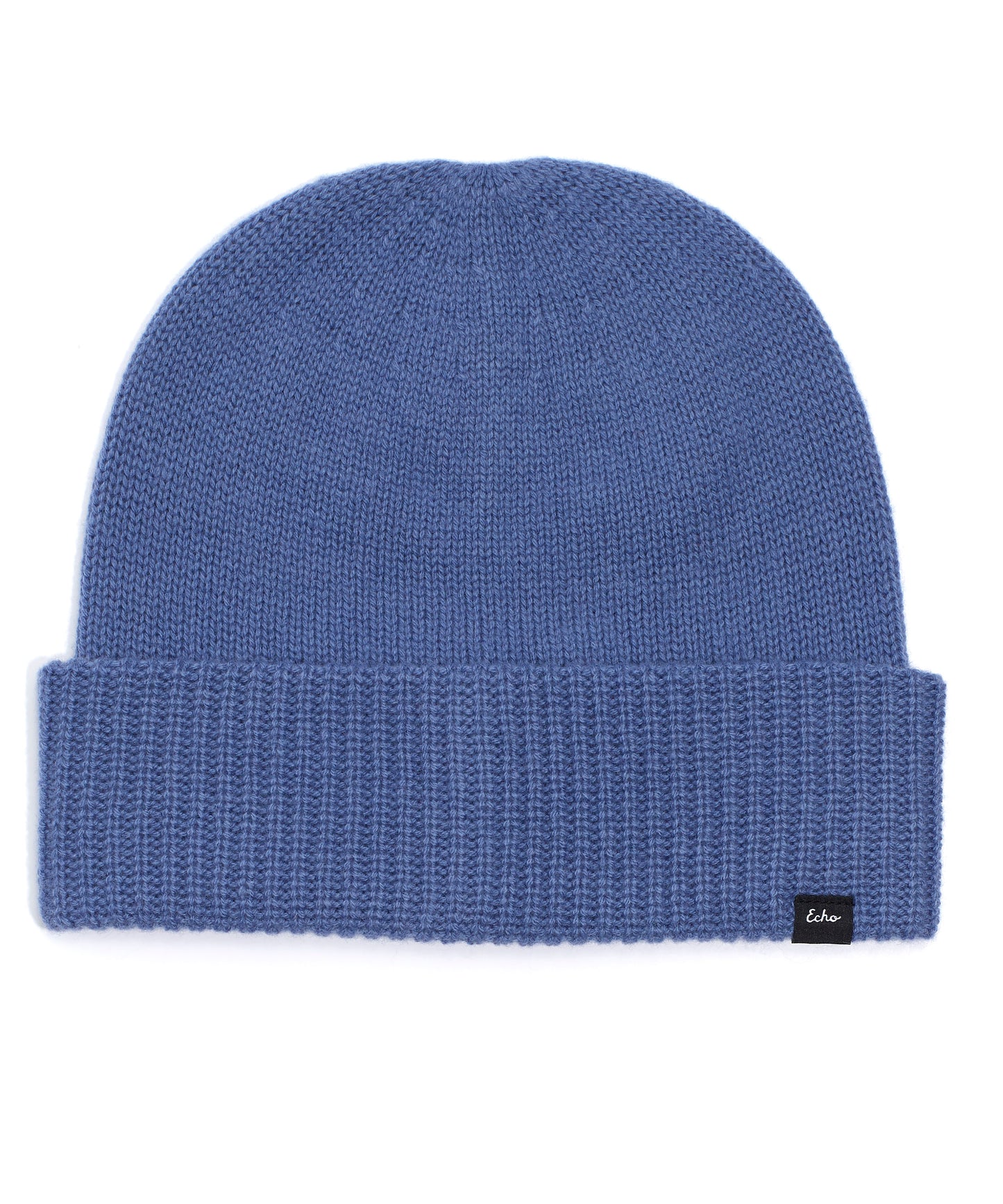 Wool/Cashmere Lofty Beanie in color Storm Blue