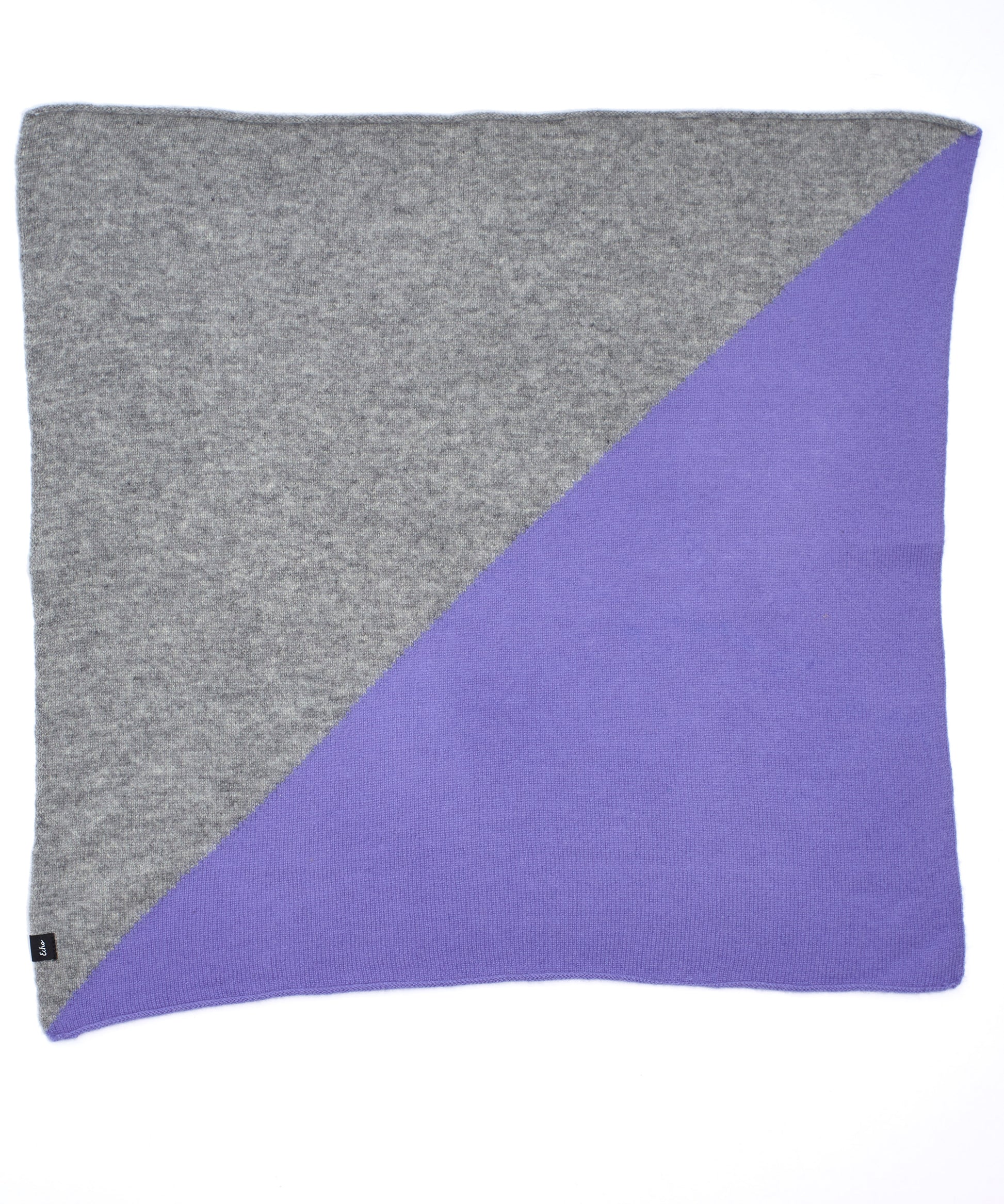 Cashmere Blend Colorblock Bandana in color Amethyst