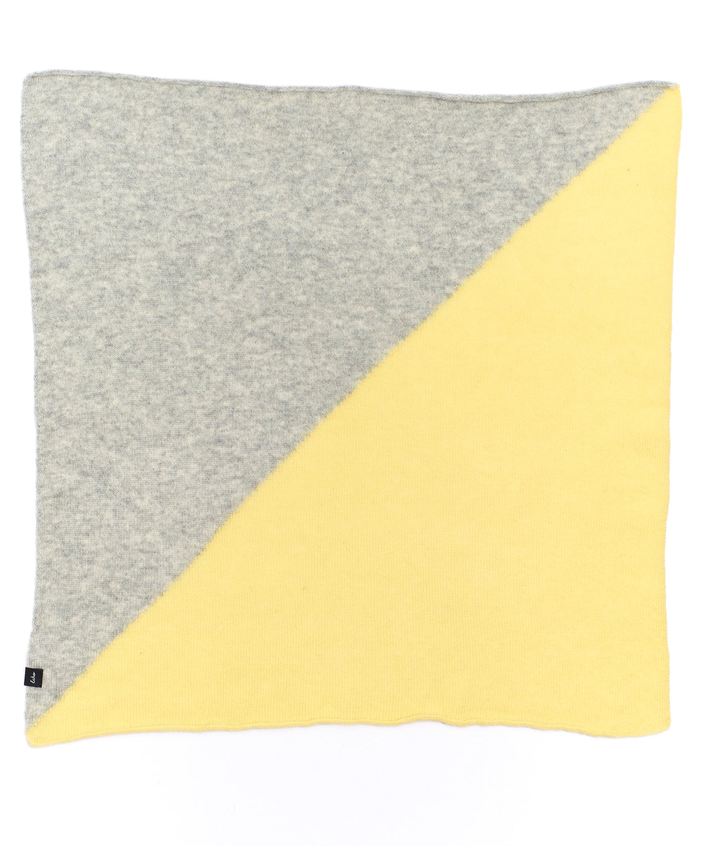 Cashmere Blend Colorblock Bandana in color Lemondrop