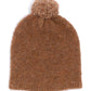 Teddy Boucle Pom Hat in color Camel