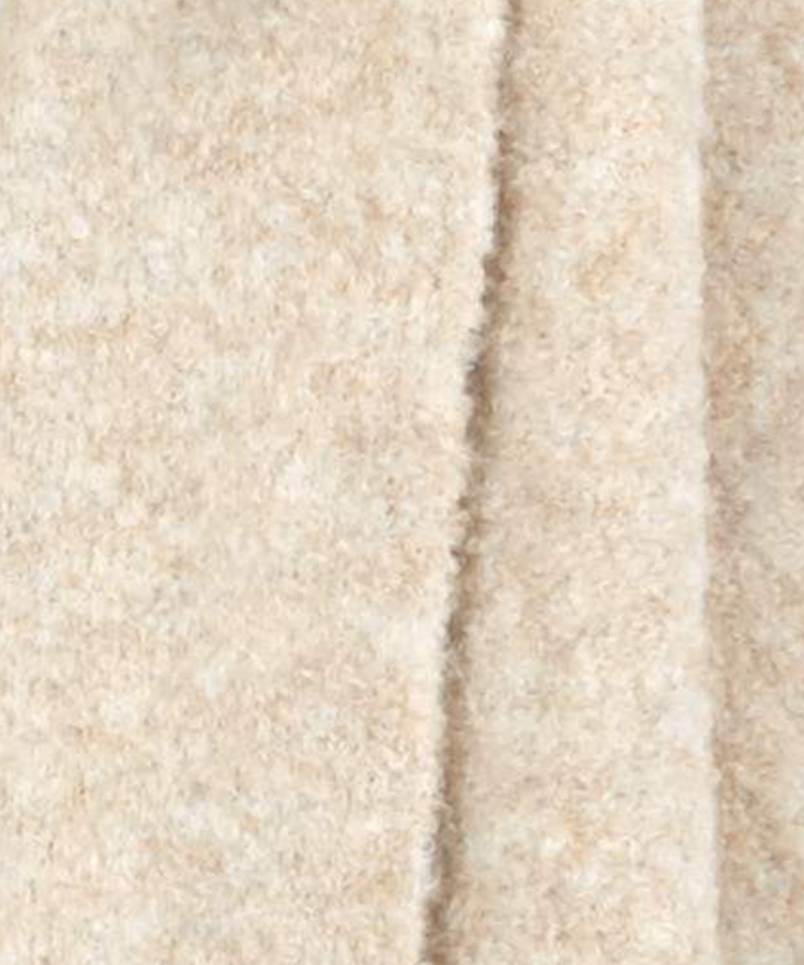 Teddy Boucle Blanket Wrap in color Cream