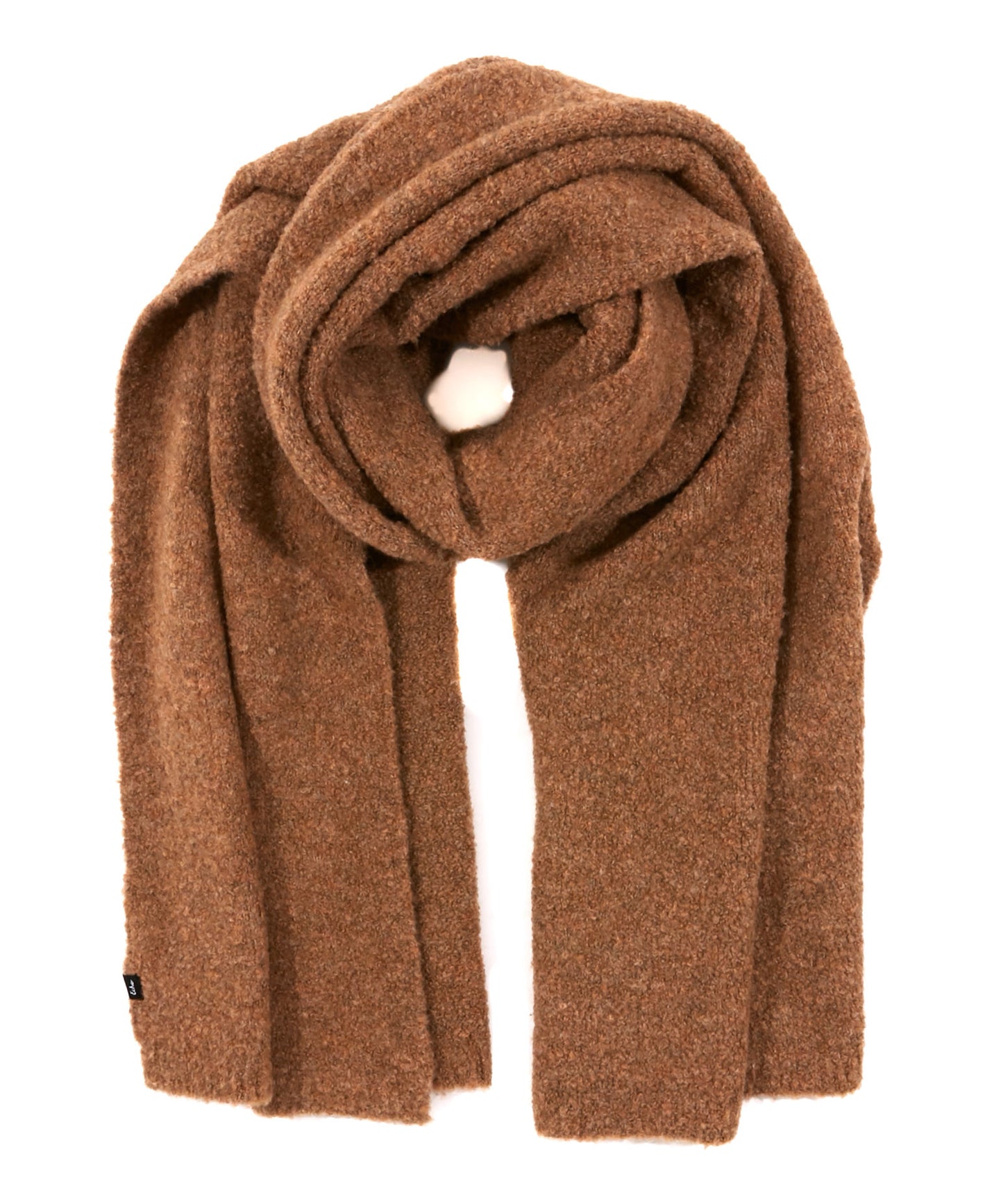 Teddy Boucle Blanket Wrap in color Camel