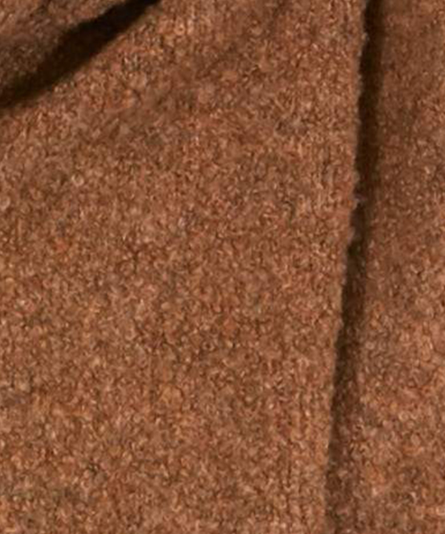 Teddy Boucle Blanket Wrap in color Camel
