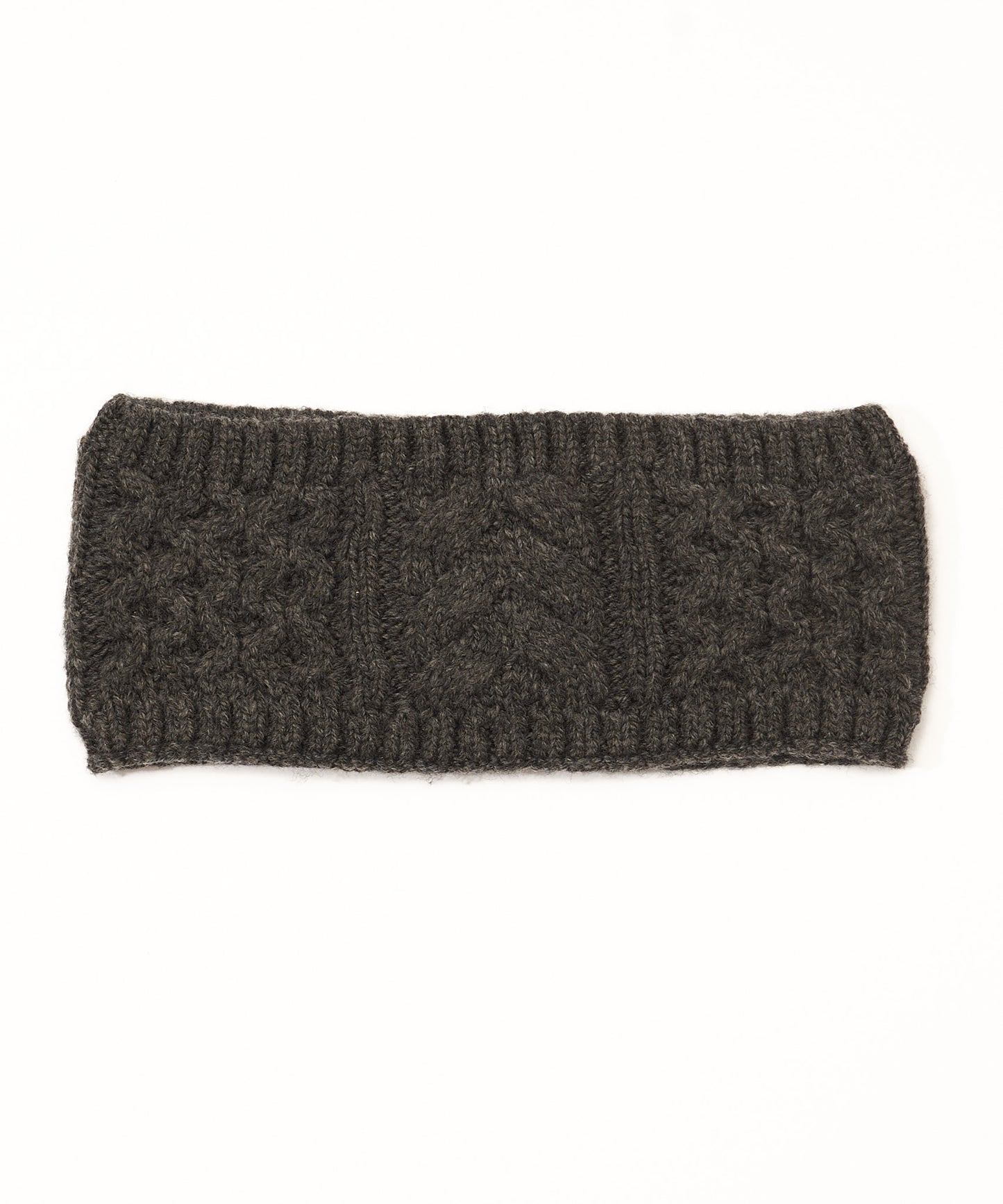 Recycled Wishbone Cable Headband in color Charcoal