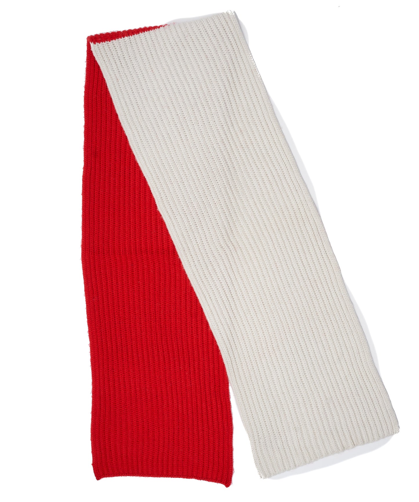 Colorbblock Rib Scarf in color Red
