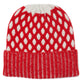 Recycled Bi-color Honeycomb Beanie in color Ivory