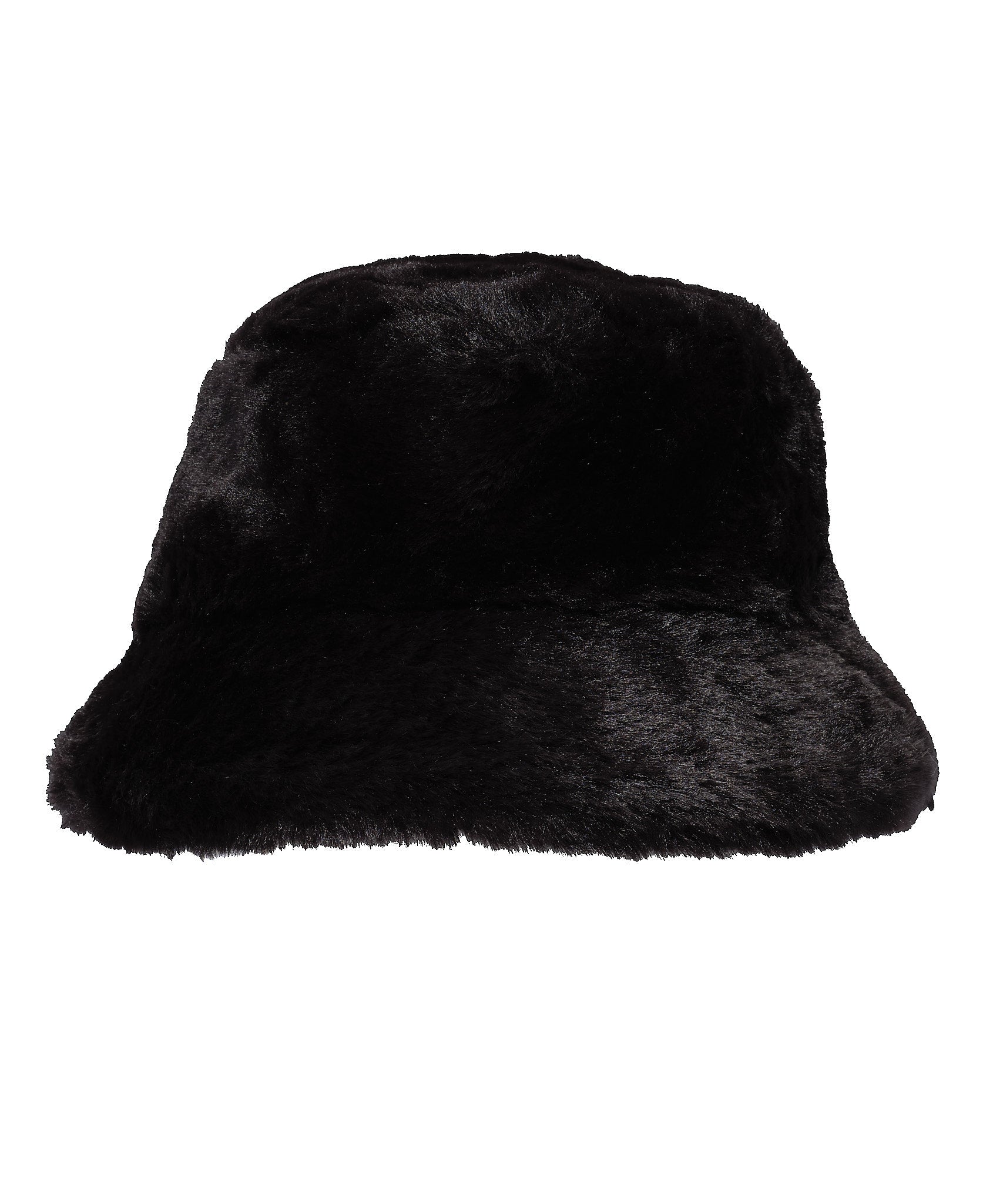 Echo Ribbed Faux Fur Pom Hat Black