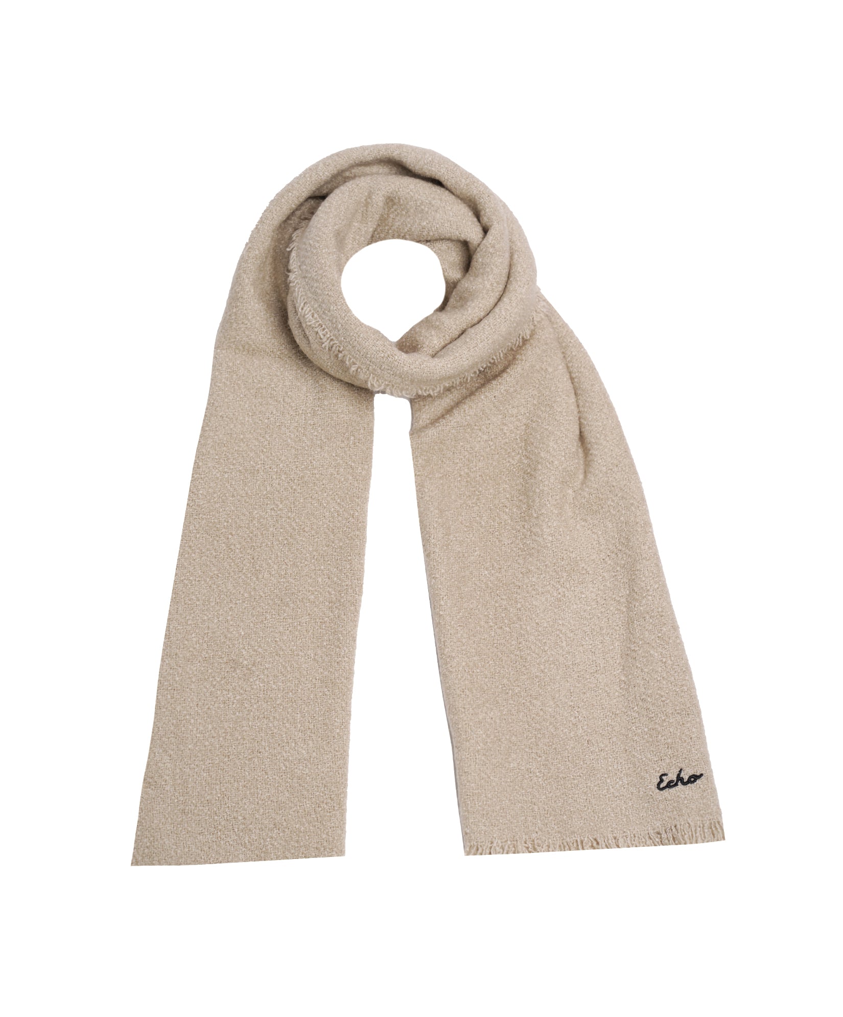 Plush Boucle Scarf in color Oatmeal
