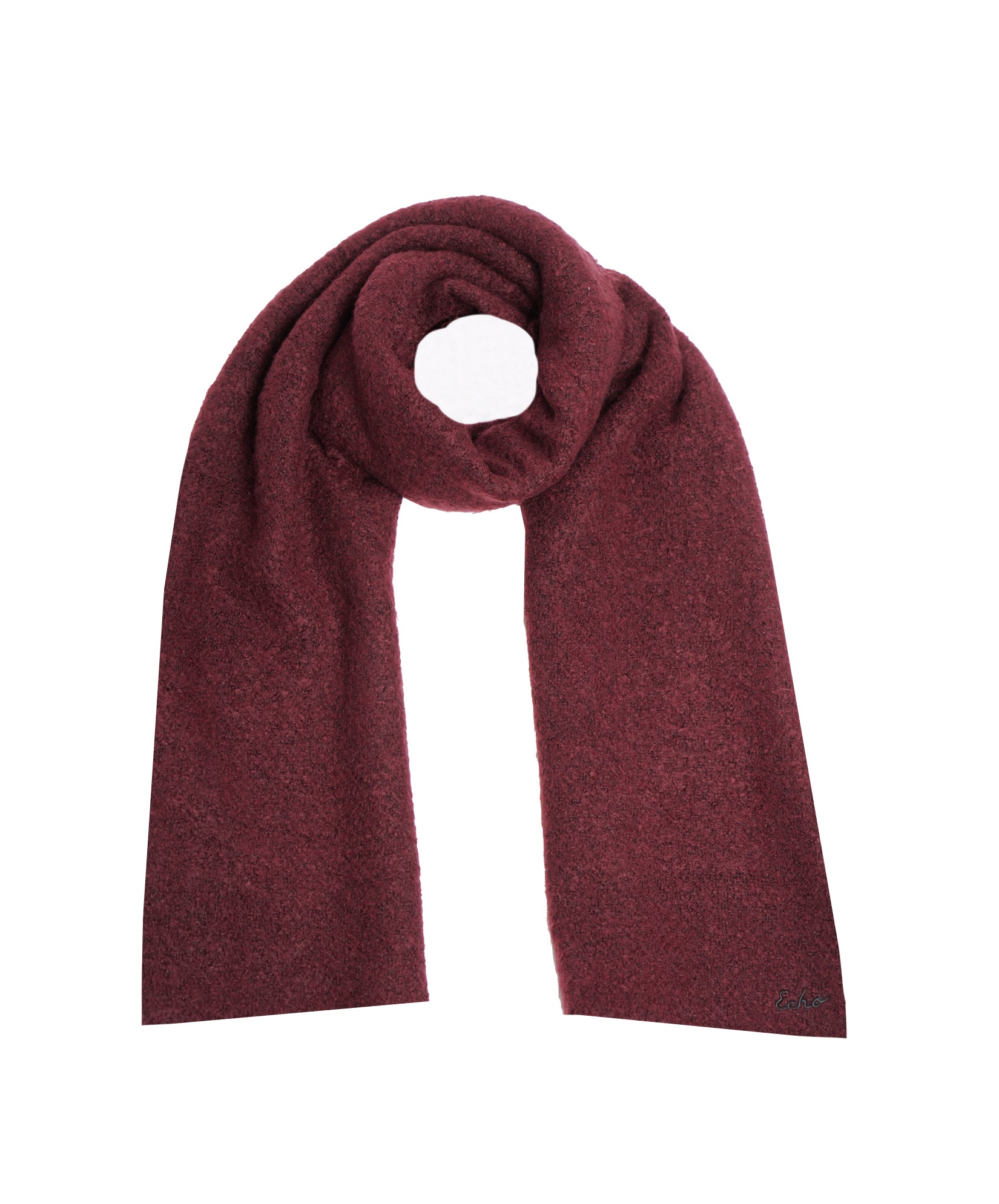 Plush Boucle Scarf in color Mulled Wine