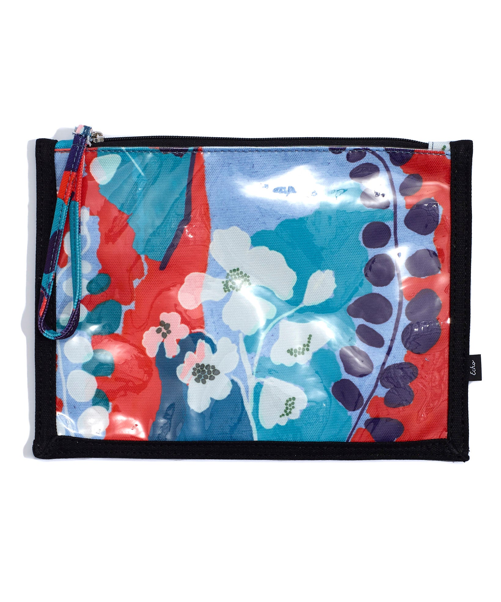 Wild Floral Bikini Bag in color Atlantis