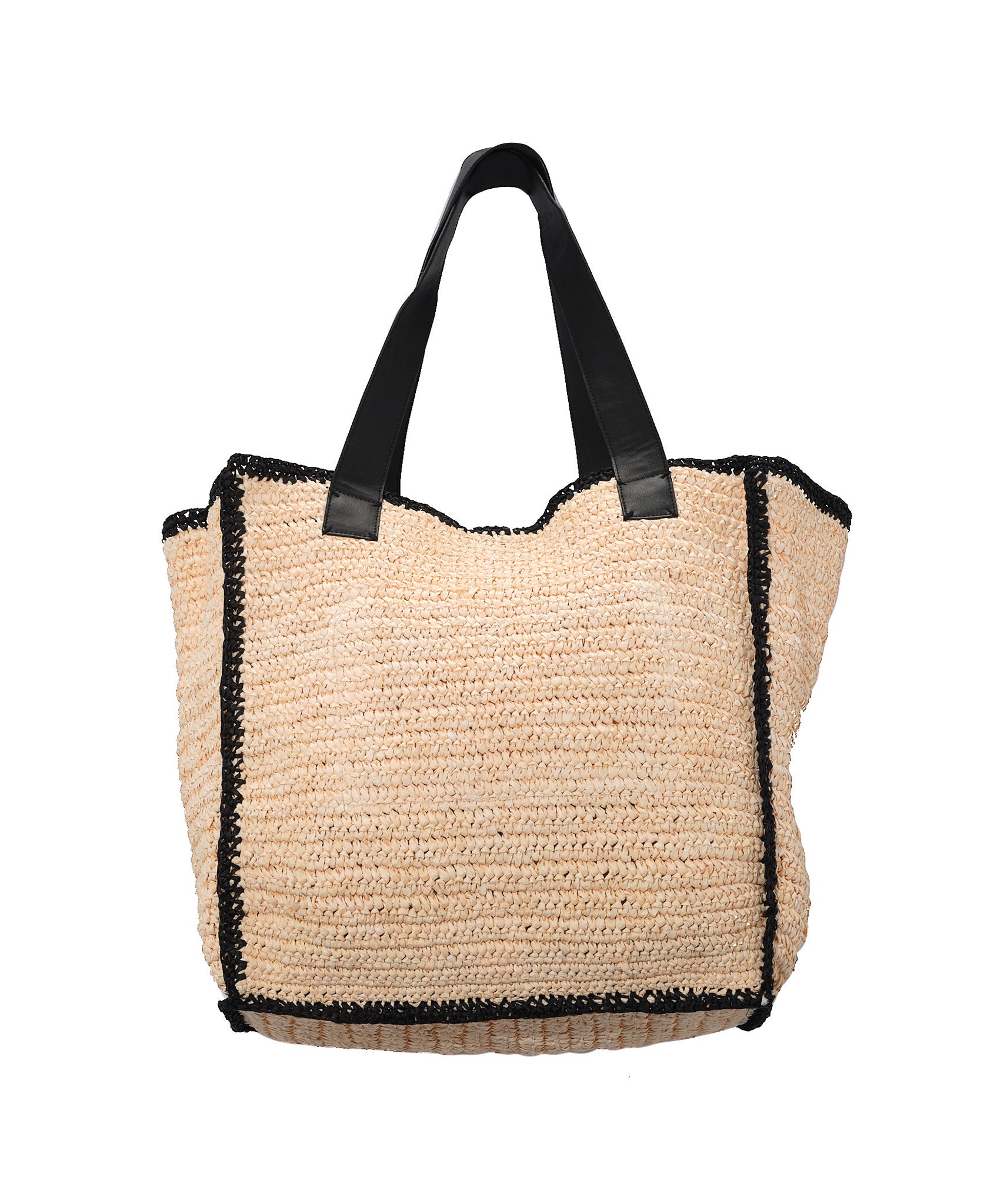 Natural Crochet Tote Bag With Logo