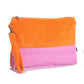 Terry Block Rocker Beach Clutch in color Ultra Pink