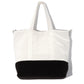 Terry Block Rocker Tote in color Black/Cream