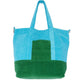 Terry Block Rocker Tote in color Amazon Green